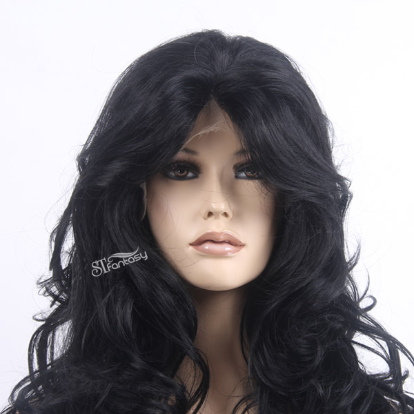 NEW Fantasywig afro style good lace front wigs with synthetic fiber