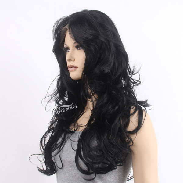 NEW Fantasywig afro style good lace front wigs with synthetic fiber