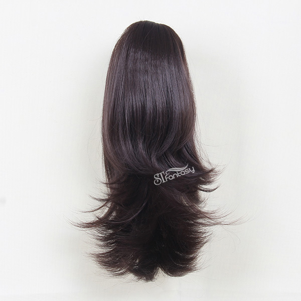 China synthetic hair extension manufaturer medium long curly synthetic ponytail wholesale