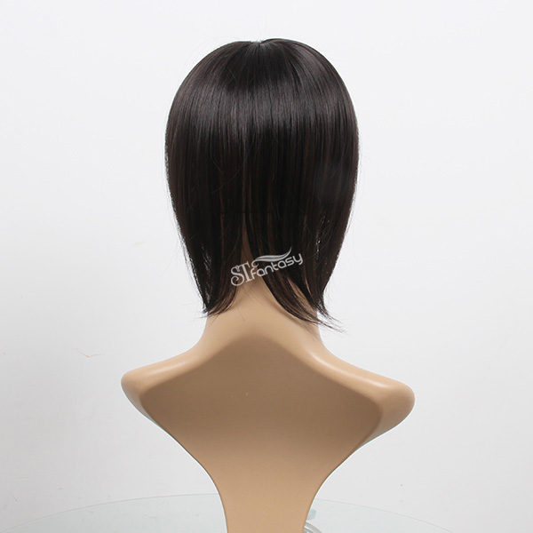 Guangzhou synthetic hair toupee supplier wholesale short straight black hair toupee for women