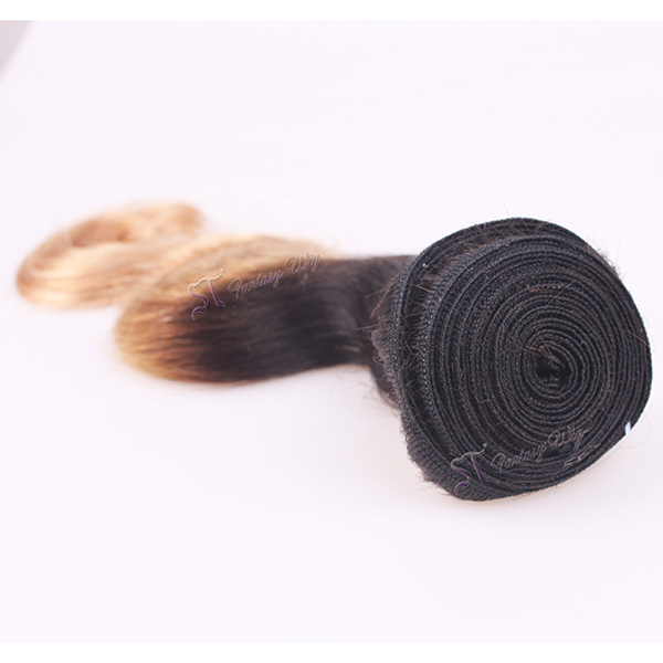 Guangzhou hair factory wholesale body wave ombre Brazilian human hair extension