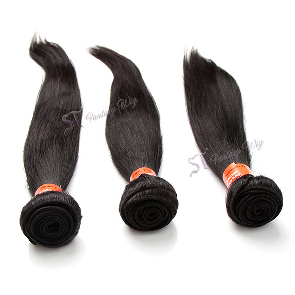 China wholesale differen length virgin brazilian straight human hair weft