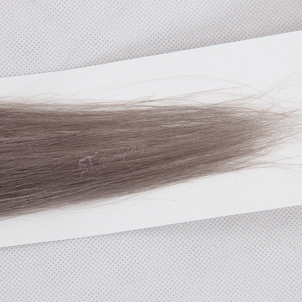 Adhesive Double Sided Russian Hair Grey Tape In Hair Extensions Remy Human Hair