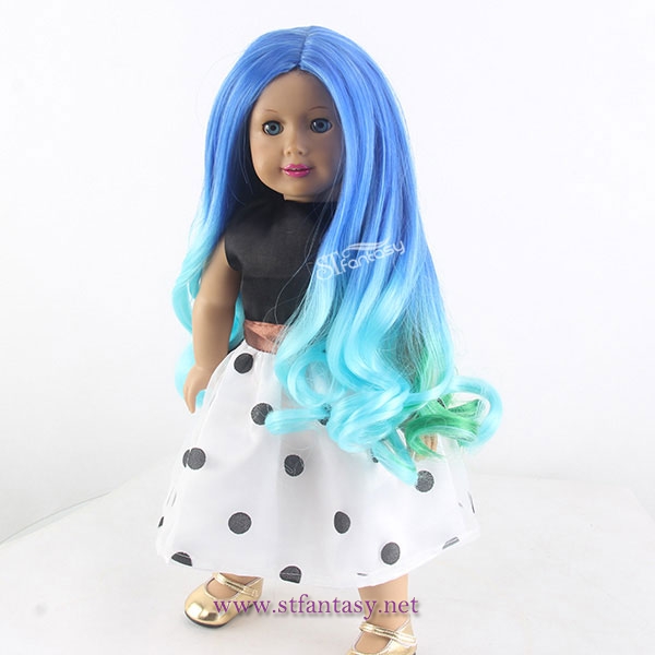 Guangzhou synthetic wig factory wholesale omber wig for american girl doll