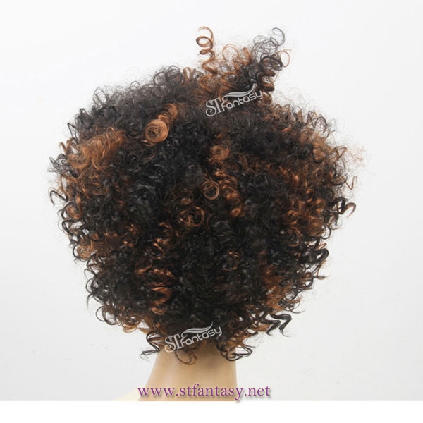 ST 2017 new coming full hand style curly short afro wig for party and football fans