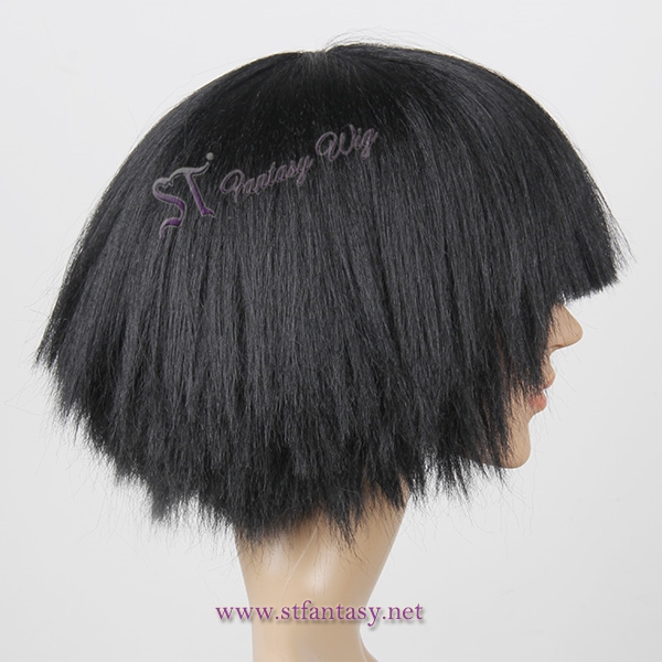 China Wigs Supplier Wholesale 11.5” Fluffy Extra Short Japanese Synthetic Hair Wig For Female Mannequin