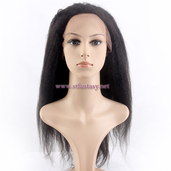 Good market popular style yaki perluvian human hair full lace sew in wig