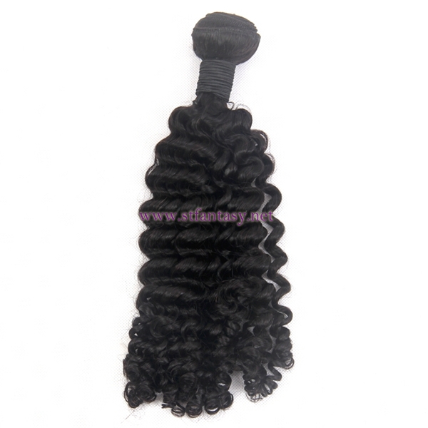 Large Stock Deep Wave Natural Black 100% Indian Human Hair Extension Dropship From China Hair Product