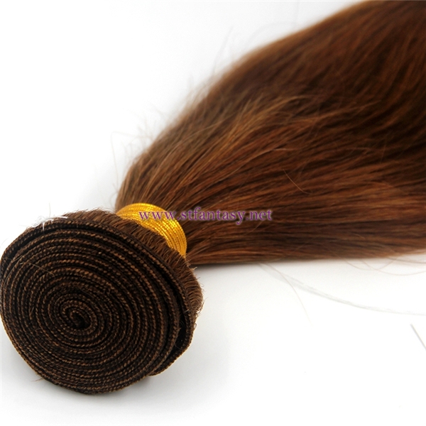 Cheap Human Hair Weft From China Light Brown Loose Wave 100% Peruvian Human Hair Extension