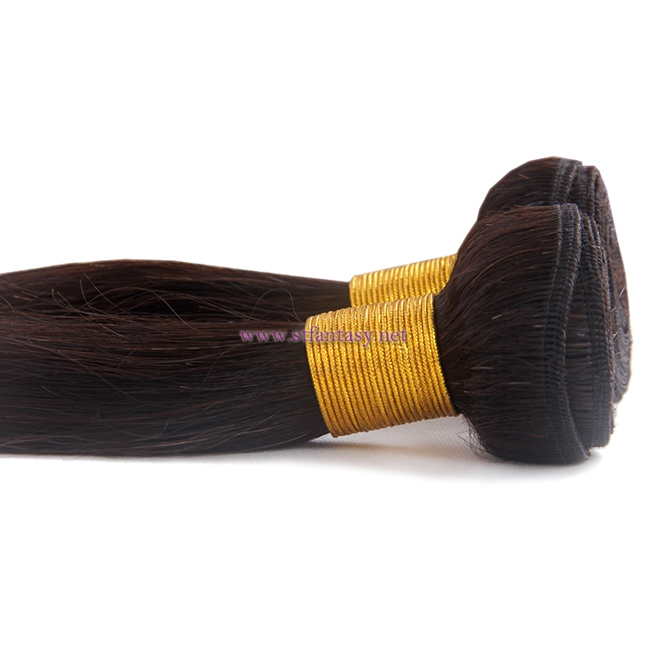 China Indian Hair Weave Manufacturers Half Black Half Blonde Long Straight Human Hair Weave