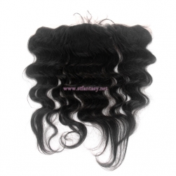 Ombre Brazilian Hair Extensions 13x4 Lace Closure Natural Black Body Wave Hair Toupee