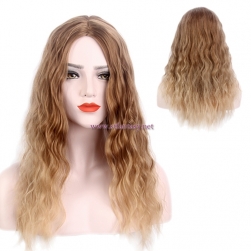 China Wholesale High Quality Wigs Brown Gradient Long Curly Wigs For Women