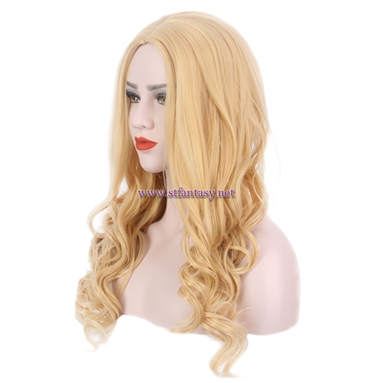 Wigs Wholesale In China Blonde Long Curly Synthetic Wigs For Women