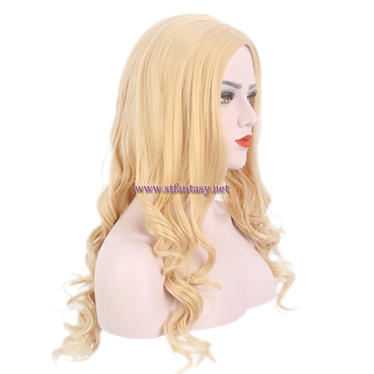 Wigs Wholesale In China Blonde Long Curly Synthetic Wigs For Women