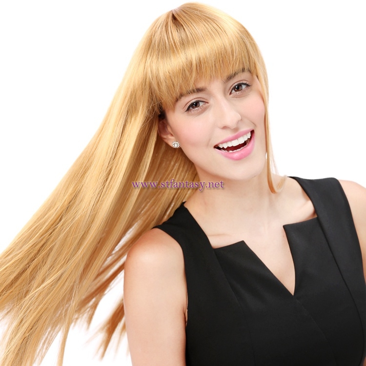 Shenzhen Wig Wholesale-Best Selling Long Straight Blonde Synthetic Wig for Women