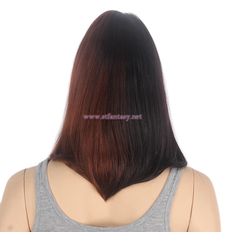 Mannequin Wig- Wholesale 15" Left Brown Right Black Special Color Wig for Window Model