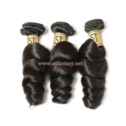 ST Fantasu 3 bundles Brazilian Loose Wave African American Hairstyles