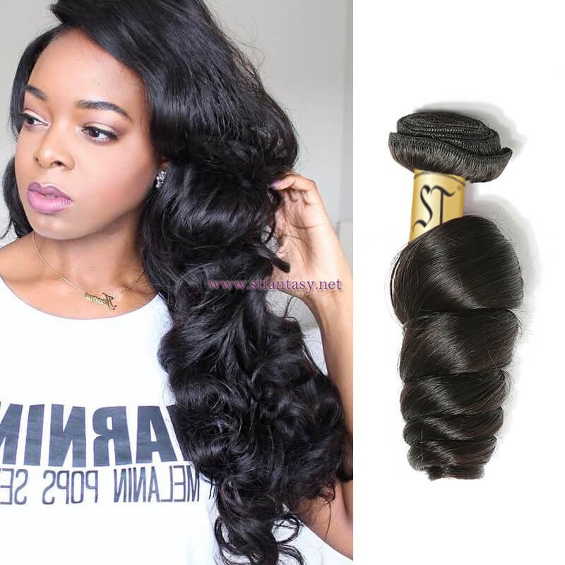 ST Fantasu 3 bundles Brazilian Loose Wave African American Hairstyles