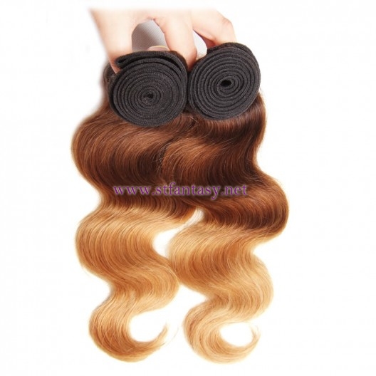 ST Fantasy Malaysian Body Wave Hair Ombre 3 Tone 3Bundles