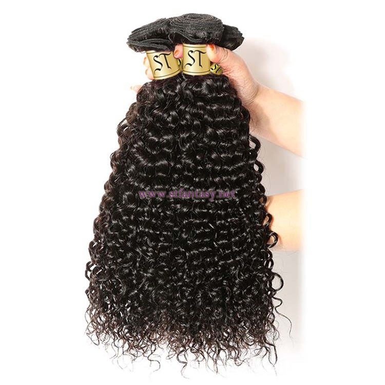 ST Fantasy Virgin Peruvian Hair Jerry Curly 3Bundles