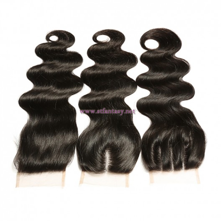 ST Fantasy 3 Bundles Brazilian Body Wave Hair With Lace Closure