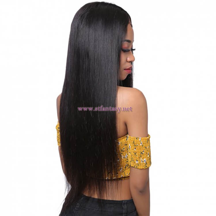 ST Fantasy Pre-Plucked Free Part Long Straight Full Lace Human Hair Wig