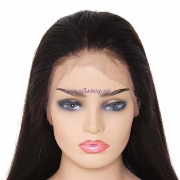 ST Fantasy Pre-Plucked Free Part Long Straight Full Lace Human Hair Wig