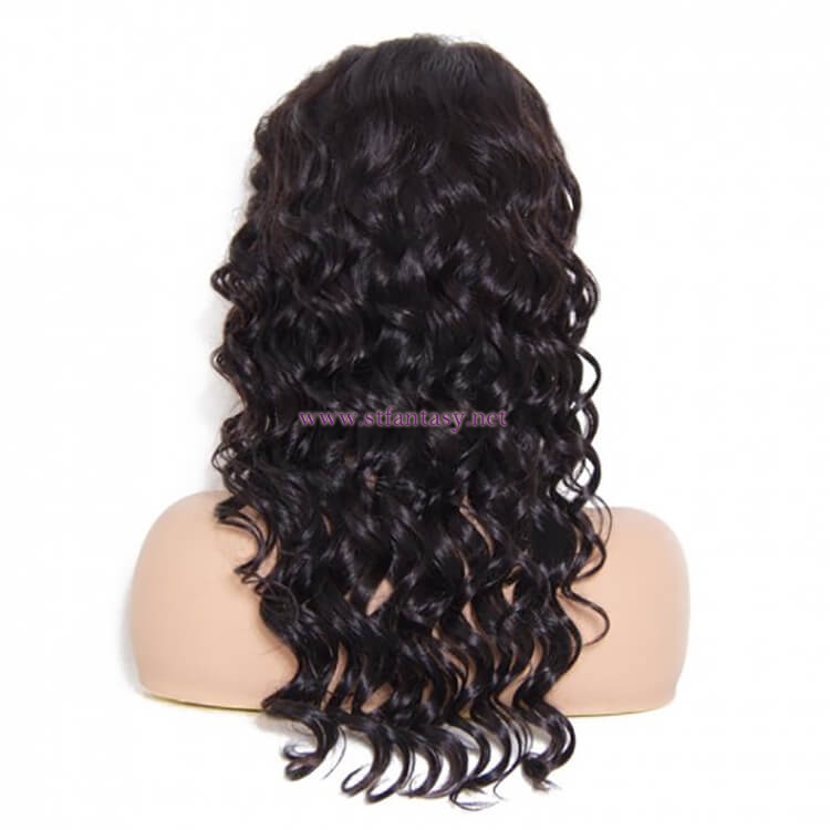 ST Fantasy Long Natural Wave Free Part Lace Front Human Hair Wig With Baby Hair