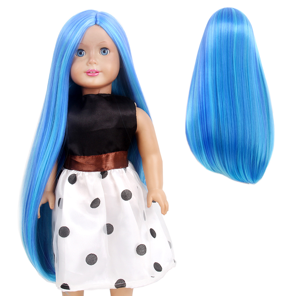 18 inch doll wig Fashion Super Wave Celebrity Doll Hair Wig For 18" American Girl Doll