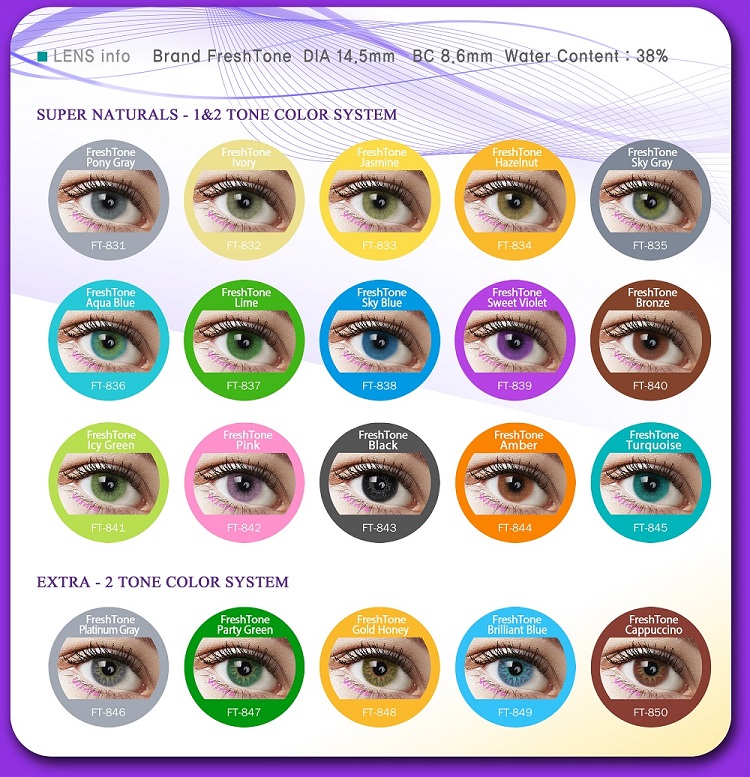 Optima Colorblends Contacts Most Realistic Colored Contacts | Safe Cosmetic Colored Contact Lenses