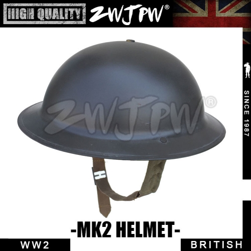 UK WW2 Army Type MK2 Helment Iron Steel Shell