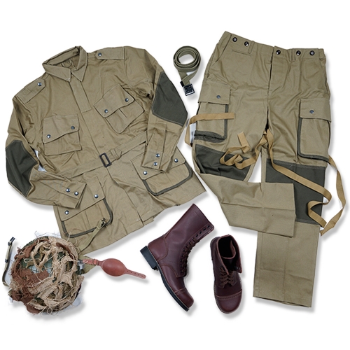 WW2 US ARMY USMC Pacific camouflage UNIFORM AND M1 HELMET WITH COVER USMC LEGGINGS AND BOOT BELT