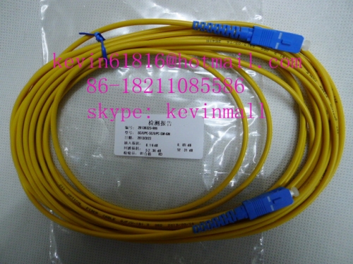 6m, 3mm, fiber optical patch cord cables, SC-SC Connector, single model single core