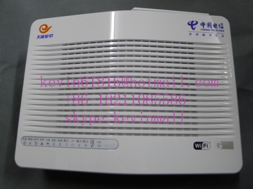 FiberHome Epon optical network terminal HG220G, wireless function, double H.248 & SIP, 4 internet ports & 2 phone pots, Telecom