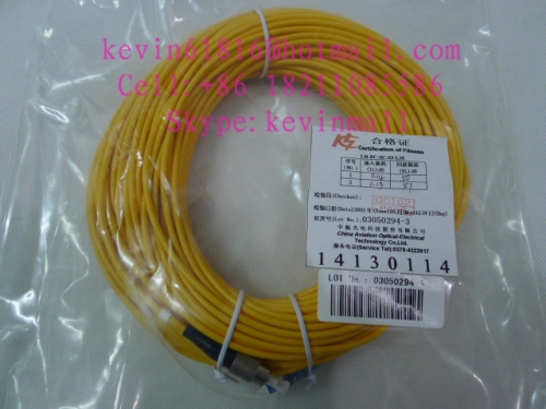 35 meters length optical fiber jumper FC-SC or SC-FC Connector single mode, single core of China Aviation brand