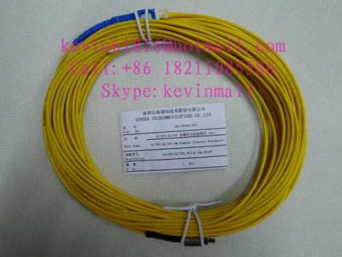 15 meters long fiber optical patch cord cables with SC-FC Connector, 2mm, single model single core from Sunsea brand