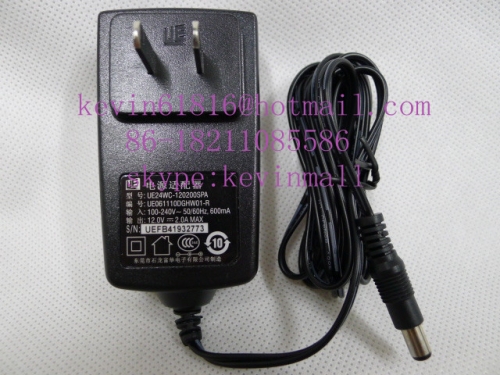 UE electronic / huntkey brand AC 100-240V to DC 12V 2A Power Adapter Supply Charger US standard Plug from huawei ONU