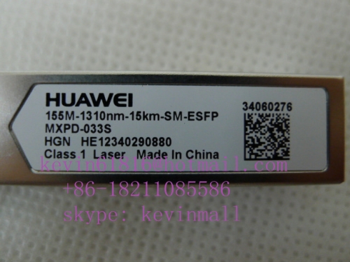 Huawei MXPD-033S, 155M-1310nm-15km-SM-ESFP, single mode SFP transceiver with 2 LC port