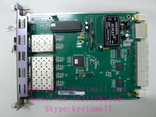 Original Fiberhome uplink card GU6F model for AN5516 OLT with 6 ports and 2 uplink  modules.