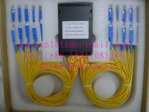 Fibercore brand 1x32 PLC Splitter,siglemode, with SC/UPC connector ODN