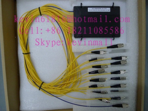 Original ZE Zhongxing Xindi 1x16 PLC siglemode  Splitter, Fiber Optic PLC Splitter with FC/PC connector.