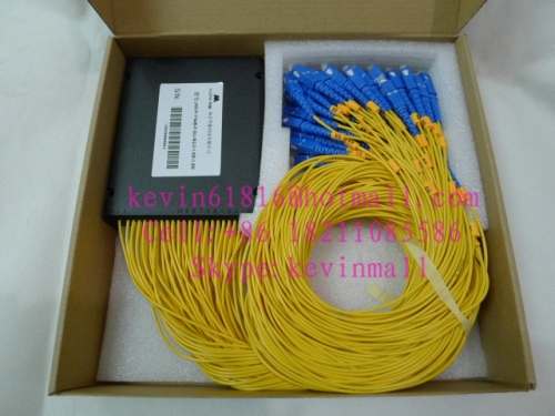 Fibercore   brand 1x64 PLC Splitter,siglemode, with SC connector ODN with high quality and good price