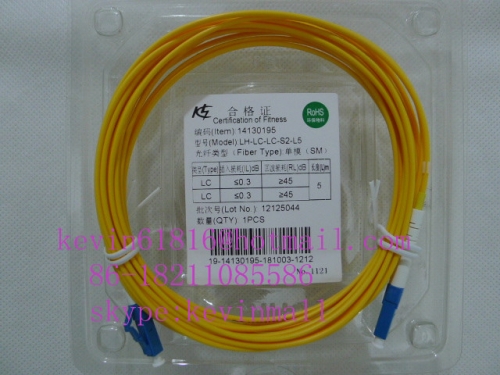 5m Optical Fiber jumper cable patchcord LC-LC Connector single model