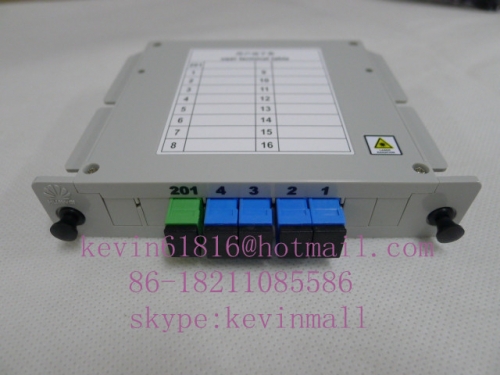 original huawei 1:4 PLC splitter, SC/APC input, SC/UPC output module splitter 1X4