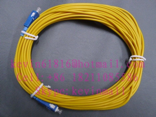 10m Optical Fiber jumper 10 meters 3mm SC-SC Connector single model single core patchcord pigtail