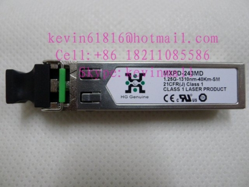 single mode uplink SFP domule 1.25G-1310nm-40km-SM CLASS 1 LASER PRODUCT with 2 LC ports