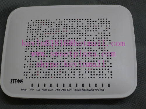 ZTE ZXA10 F460 FTTB or FTTH ONU, 4 Eternet port 2 voice port wireless EPON terminal English version