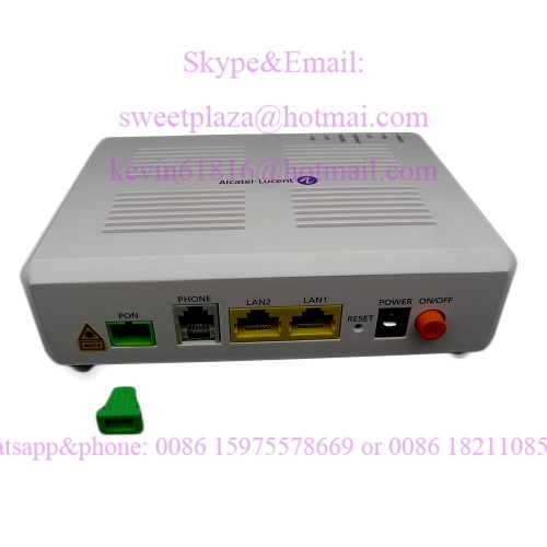 Alcatel Lucent Bell GPON ONT I-120E GPON ONU with SC/APC green input,2 Ethernet