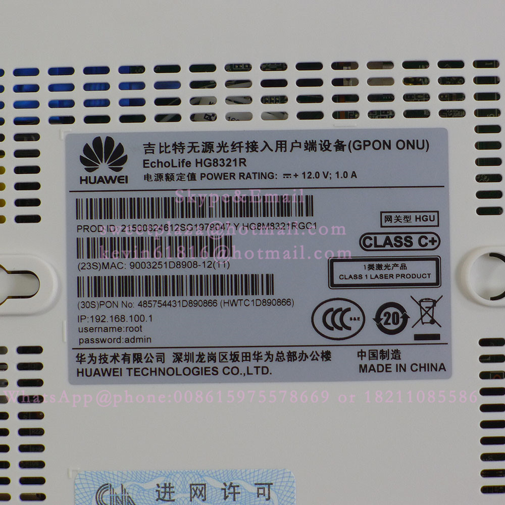 Gpon Huawei Router Interface Huawei GPON ONT HG8321R, optical input class C plus, 2 FE LAN ports 1 ...
