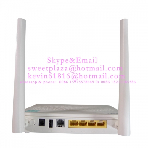 Huawei Modem Router HS8546V5 GPON ONT with 4GE Ports 2.4G 5G Dual-Band WiFi, 5DBI big antenna
